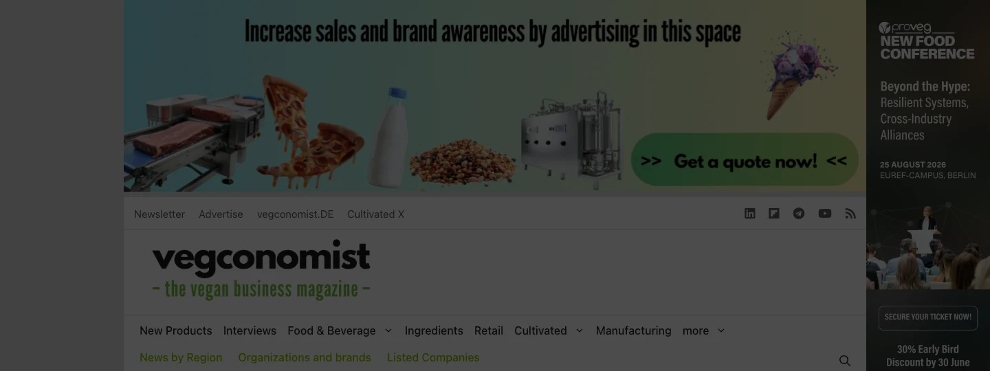 Vegconomist Plant-based Business Media Website